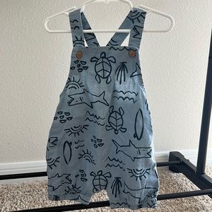 Boys Carters Child of Mine Boy Outfit 18M Overall Romper Bodysuit Baby Outfit